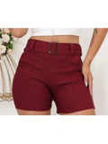 Shorts Jeans: Bergaline com Cinto