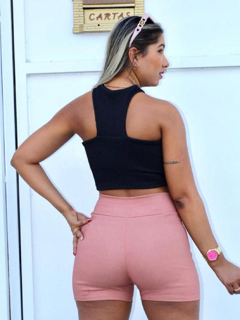 Shorts Jeans: Bergaline com Cinto